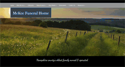 Desktop Screenshot of mckeefuneralhome.com