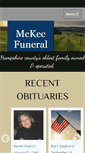 Mobile Screenshot of mckeefuneralhome.com